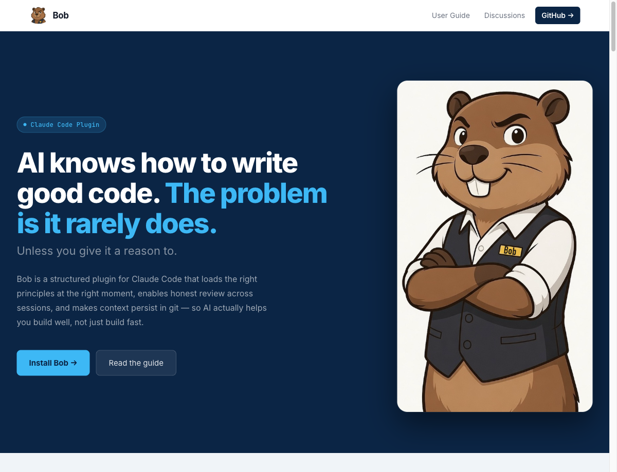 Bob plugin site